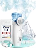 HIMMELSHAUCH MEDICAL Ultraschall Inhalationsger&auml;t Kinder & Inhalierger&auml;te f&uuml;r Erwachsene | Inhalator Baby | Vernebler Ger&auml;t | Elektrische Inhalatoren | Kochsalzl&ouml;sung Inhalieren | Mesh Nebulizer