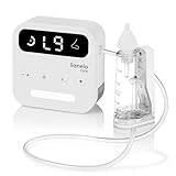 LIONELO BabyAir Flow elektrischer Nasensauger für Babys – kabellos, 9 Saugstufen, 3 Silikonaufsätze, Nachtlicht, leise, leistungsstark, USB-C, wiederaufladbar